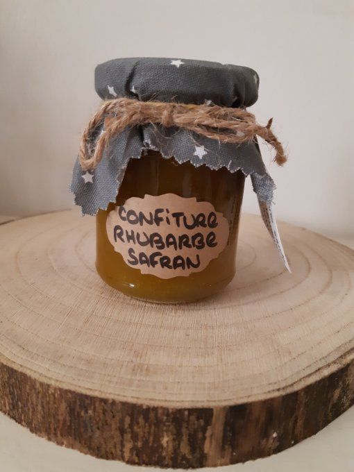 Confiture rhubarbe safran
