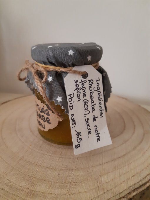 Confiture rhubarbe safran