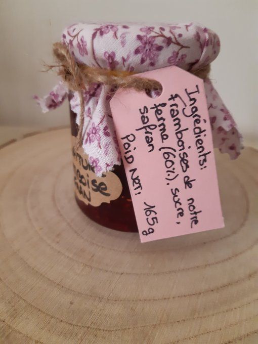 Confiture framboise safran